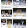 A catalog page showcases Elegant Glass by Schiffer Publishing, Ltd.—ornate glassware, intricately etched with floral and decorative patterns—perfectly arranged, labeled, and ideal for identifying glass patterns in various styles and colors.