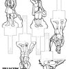 The "Pilgrim Village" by Schiffer Publishing, Ltd. features a black and white drawing of people in a Pilgrim village—ideal for Thanksgiving dioramas or as a fun coloring activity.
