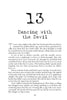 Page 13, titled "Dancing with the Devil" from Scary Urban Legends by Schiffer Publishing, Ltd., begins an eerie tale about Lieutenant Prescott Purvis unwinding after duty—an ideal read for scary story fans. Page 79 is noted at the bottom.