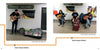 Two photos from "Subway Beats" by Schiffer Publishing, Ltd. show New York City buskers at Union Square: a solo guitarist with a banner on the left and a vibrant trio of subway performers on the right.
