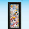 Spider Webb's Angels by Schiffer Publishing, Ltd. features three haloed angels in a vibrant sky with tattoo-inspired art. The bottom angel spreads wings over a heart and American flag, topped by an angel quote on a light blue background.