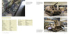 Two museum display photos of a German WWII Hummel self-propelled artillery, plus a specs table, with detailed views of its exterior, camouflage, and tracks. From "Hummel and Nashorn/Hornisse" by Schiffer Publishing, Ltd.