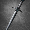 The Witch's Oracle, 2nd Edition by Schiffer Publishing, Ltd. features mystical imagery, including a sleek dagger with blue gems and a glowing tip, evoking crystal magick against a dark, ornate background.