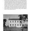 A black-and-white photo on "Shaker Spirits, Shaker Ghosts" by Schiffer Publishing, Ltd. shows a two-story house with porch and chimneys, two adults and two children in front, and a passage above detailing haunted Shaker tales.