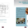 A two-page spread from "Your Pinball Machine" by Schiffer Publishing, Ltd. includes diagrams, photos, historical text, detailed captions on pinball maintenance, and showcases classic pinball machines.