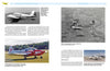 A magazine spread from Schiffer Publishing, Ltd.'s "Twin Cessna," featuring black-and-white and color photos with captions detailing the development of general aviation planes in the Cessna 400 series.