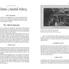 A two-page spread from Ghosts and Legends of Charleston, South Carolina by Schiffer Publishing, Ltd. features text on the city's haunted history and the 1886 earthquake, plus a black-and-white illustration of survivors in a park.