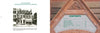 Left: Black-and-white photo of a 1903 street view with storefronts and a prominent SIGNS sign, evoking New York City ghost signs. Right: Architectural detail close-up with a green table of contents. From Ghost Signs by Schiffer Publishing, Ltd.