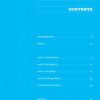 The Future Architect's Tool Kit by Schiffer Publishing, Ltd. features a blue table of contents page listing Acknowledgments, Preface, five chapters, and Appendix for aspiring architects, with "CONTENTS" in a white box at the top right.