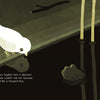 A white bird stands by a pond under the night sky, gazing at a glowing frog in shimmering reeds. Perfect for emerging readers, "The Bird Who Swallowed a Star" from Schiffer Publishing, Ltd. is a radiant tale of inclusion and self-discovery.