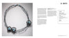 The book "From Thread and Wire" by Schiffer Publishing, Ltd. features a delicate necklace with wire nests and blue beads, shown on a gray background, alongside a "23 NESTS" page detailing materials and step-by-step instructions.