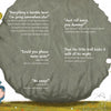 In "The Grumbletroll" by Schiffer Publishing, Ltd., small blue trolls try to move a giant gray rock—one pushes, one asks politely, another kicks—as animals watch and the story introduces anger management for children.