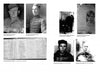 A collage for "The Fifth Field" by Schiffer Publishing, Ltd. displays black-and-white military portraits, a newspaper clipping, a police log, and mugshots from Plot E's Fifth Field—all labeled with names and sources in a grid on white.