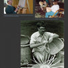 Three images from "Living Crafts, Historic Tools" by Schiffer Publishing, Ltd. show basket makers shaping baskets with hand tools, weaving outdoors in a group, and crafting large baskets surrounded by finished pieces and materials.