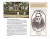 A page from Schiffer Publishing, Ltd.’s "Cambridge, Massachusetts" shows a vintage photo of Elmwood House near Harvard Square, two people by a fence, a portrait of James Russell Lowell, and text on Lowell and Elmwood House’s history.