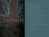 The table of contents features a subtle British flag backdrop. Chapters—spanning from Introduction: Personal Encounters and Thoughts to About the Author—welcome readers to Haunted Britain by Schiffer Publishing, Ltd., exploring paranormal UK sites.