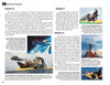 The magazine page from *Cape Canaveral: America's Spaceport* by Schiffer Publishing, Ltd. covers Gemini IX and X with astronaut training photos, a Cape Canaveral launch image, a mission diagram, plus captions and info boxes highlighting the space program.
