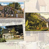 Greetings from St. Augustine by Schiffer Publishing, Ltd. is a collage of three vintage postcards highlighting the Oldest School House, lush gardens, signs, people, and captions that capture scenes from America’s oldest city.