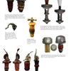 Champagne Collectibles by Schiffer Publishing, Ltd. showcases vintage bottle stoppers and cork openers with unique designs, perfect for corkscrew collectors and champagne enthusiasts, all displayed with detailed descriptions.