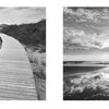 A wooden walkway leads to the shore, capturing the timeless beauty of East Coast Atlantic Beaches, as featured in Schiffer Publishing, Ltd.’s evocative photography collection.