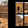 Villages of West Africa" by Schiffer Publishing, Ltd. features vernacular architecture, geometric patterns, and artisan-made clay pots and baskets, with six detailed images highlighting West African buildings' craftsmanship.