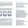A Tarot book by Schiffer Publishing, Ltd. features spreads with text and three illustrated cards labeled Past, Present, and Future, plus headings like The Spread and overviews of the Minor Arcana, Wands, and Cups with symbols and brief card meanings.
