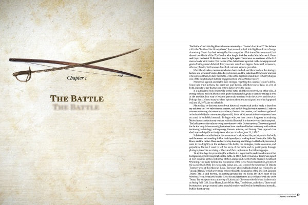 Artifacts of the Battle of Little Big Horn" by Schiffer Publishing, Ltd. lets you explore history and legend through unique artifacts like books and swords from Custer's era.