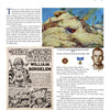 The Valor in Action page by Schiffer Publishing, Ltd. showcases US Marines art, a Medal of Honor painting by Charles Waterhouse, a medal image, and a black-and-white photo of Sgt. William James Bordelon with text about his WWII heroism.