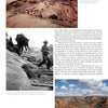 A collage for "Shadows on the Mesa" by Schiffer Publishing, Ltd. shows three Wetherill-Colville Guest Ranch photos—riders on rocks, men and horses on a trail, and Monument Valley—paired with artist-inspired Southwest text blocks.