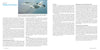 A two-page book spread in "Legacy Hornets" by Schiffer Publishing, Ltd. features a US Navy jet fighter photo and text about the F/A-18's origins, its illustrated history, and related military technology.