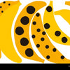 Six illustrated bananas with different black spots are lined up; in the bottom right, a small cartoon animal peeks out, asking, "Did you spot me?"—a playful nod to seek-and-find skills in The Chameleon from Schiffer Publishing, Ltd.