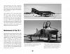 A black-and-white magazine spread showcases two McDonnell-Douglas F-4C/RF-4C Phantom II jets on a runway, detailing their history with Spanish forces and a "Retirement of the TK.1" section. Published by Schiffer Publishing, Ltd.
