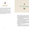 Two book pages: the left shows a butterfly above the title The Empath’s Quest and a block of text. The right features The Awakening, with a butterfly and hummingbird, exploring empathy and destiny in two columns. Brand: Schiffer Publishing, Ltd.
