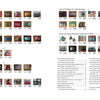An image of the contents page from "50 Pouches" by Schiffer Publishing, Ltd. shows thumbnail photos of handmade bags and sewing pouches organized into sections like Basic Shapes, Small and Cute, Large and Practical, and Patchwork Quilting.