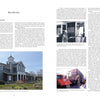 A two-page spread in "Art From Cape Cod" by Schiffer Publishing, Ltd. introduces the Cape Cod Museum of Art with text and three images: a steepled house, people entering a museum, and a truck with people and balloons.