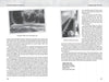 A black-and-white spread from "Haunted Charlottesville and Surrounding Counties" by Schiffer Publishing shows text on local hauntings, with one page depicting a sunlit garden and the other a hallway with chairs against the wall.