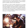 A Japanese blacksmith works by a glowing forge, surrounded by Japanese knives and waterstones. This scene appears on the Schiffer Publishing, Ltd. "Japanese Knife Sharpening" page, exploring the science of steel.
