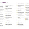 The table of contents for "Breakthrough Ghost Photography of Haunted Historic Colonial Williamsburg, Virginia Part II" (Schiffer Publishing, Ltd.) lists chapters sequentially from pages 8–210 in a two-column layout, covering haunted houses and locations.