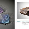Art Glass Today 2 by Schiffer Publishing, Ltd. features contemporary glass art—a delicate fish tail and a wave-like sculpture over wood with a nude figure—highlighting renowned international glass artists with credits and text below.