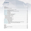 Table of contents from "The Historic Barns of Southeastern Pennsylvania" by Schiffer Publishing, Ltd., covering barn history, architecture, construction, preservation, and local barns. Includes introduction, glossary, bibliography, and page numbers.