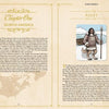 From "Monsters and Mythical Creatures from around the World" by Schiffer Publishing, Ltd.: A spread shows Chapter One: North America with intro text, plus an Adlet section with details and an illustration of this furred, spear-wielding creature.