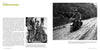Two black-and-white photos: Left, US Army soldiers beside a Harley-Davidson WLA military motorcycle. Right, a soldier rides the WWII-era WLA through mud. Schiffer Publishing, Ltd. highlights the WLA’s vital US Army role.