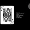 A black and white playing card from The High Deck by Schiffer Publishing, Ltd. shows mirrored kings with key symbols on the left. On the right, a poetic verse about the Father and House of the Sun is printed in white, with a gray circle at top right.
