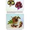 Two images from "The Art of Juliana Jewelry" by Schiffer Publishing, Ltd. show vibrant brooches: twin owl designs with sparkling stones on top, and a DeLizza & Elster parrot brooch with matching earrings below, all in multicolored settings.