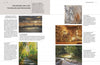 The magazine spread "Painting the Elements" by Schiffer Publishing, Ltd. showcases landscape and cityscape art with text on techniques for capturing light and atmosphere in paintings.