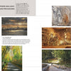 The magazine spread "Painting the Elements" by Schiffer Publishing, Ltd. showcases landscape and cityscape art with text on techniques for capturing light and atmosphere in paintings.