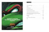 On the left, a Ninja Turtle’s intense face is shown with the text: "Schiffer Publishing, Ltd. is changing game history." On the right, The SNES Omnibus’s contents highlight classic Super Nintendo games and sections.