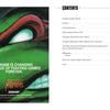 On the left, a Ninja Turtle’s intense face is shown with the text: "Schiffer Publishing, Ltd. is changing game history." On the right, The SNES Omnibus’s contents highlight classic Super Nintendo games and sections.