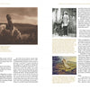 Sitting Bull, Crazy Horse, Gold and Guns by Schiffer Publishing, Ltd. features sepia and black-and-white photos of Native Americans, text on Sitting Bull, the Great Sioux War, Lakota history, and a color painting of Indigenous people.