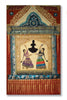 Dare to Dance" by Schiffer Publishing, Ltd. is a decorative textile art piece featuring two women in vibrant Indian attire dancing beneath a silhouette archway, adorned with ornate patterns and beadwork—a joyful tribute inspired by dance quilts.